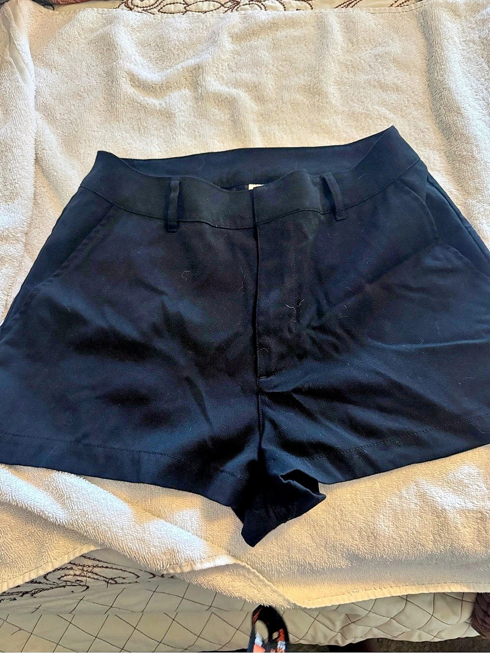 H&M Black High-Waist Shorts Size 8 Like New